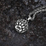 Bear Claw Amulet Stainless Steel Viking Necklace | Gthic.com