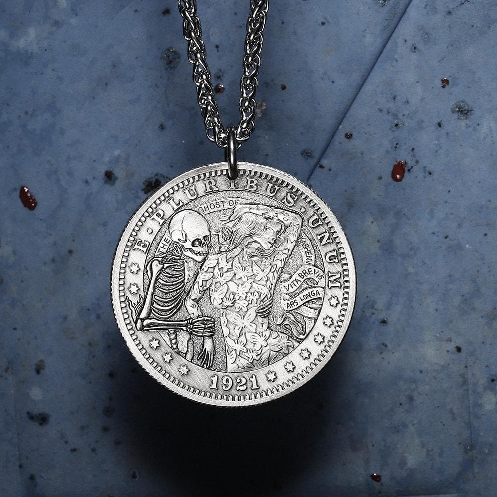 Kashenf Ghost Beauty Papilio Hobo Nickel Pendant 01 | Gthic.com