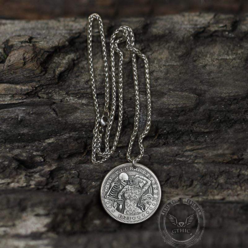 Kashenf Ghost Beauty Papilio Hobo Nickel Pendant