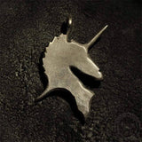 Unicorn Holy Beast Sterling Silver Brass Pendant | Gthic.com