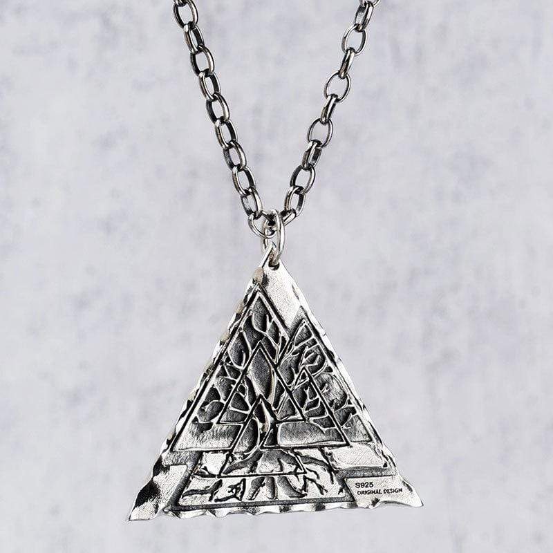 Valknut Life of Tree 925 Silver Viking Pendant | Gthic.com