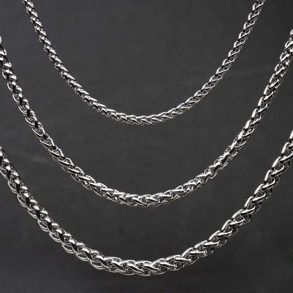 Simple Sterling Silver Snake Bone Chain Necklace – GTHIC