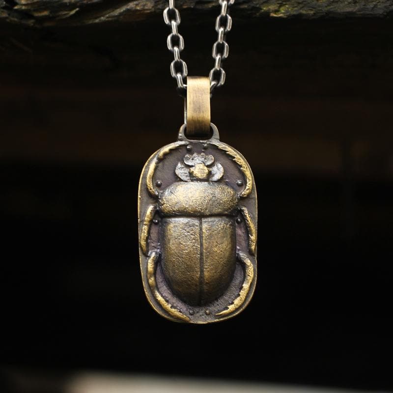 Vintage beetle brass pendant | Gthic.com