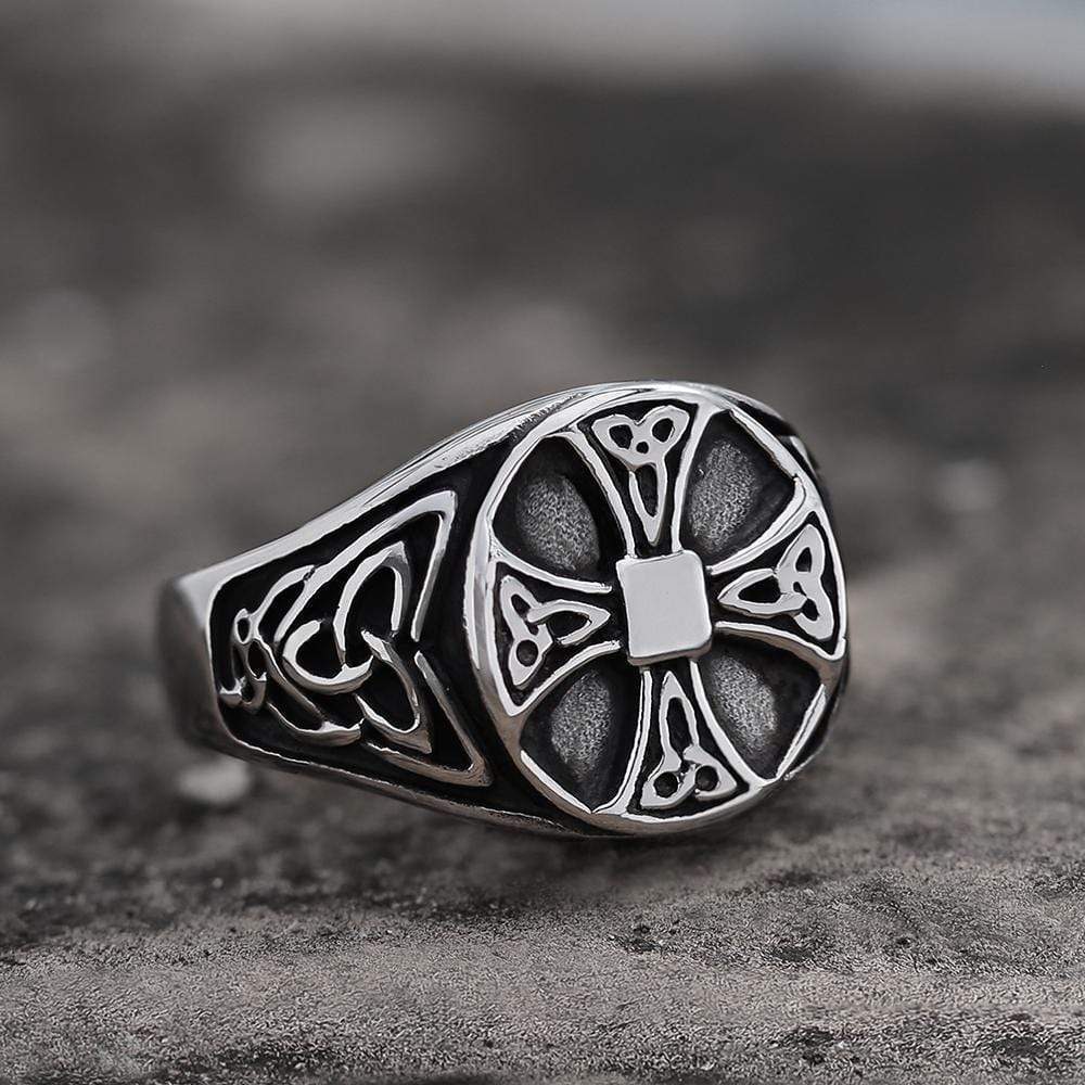 Celtics Knot Cross Stainless Steel Viking Ring | Gthic.com