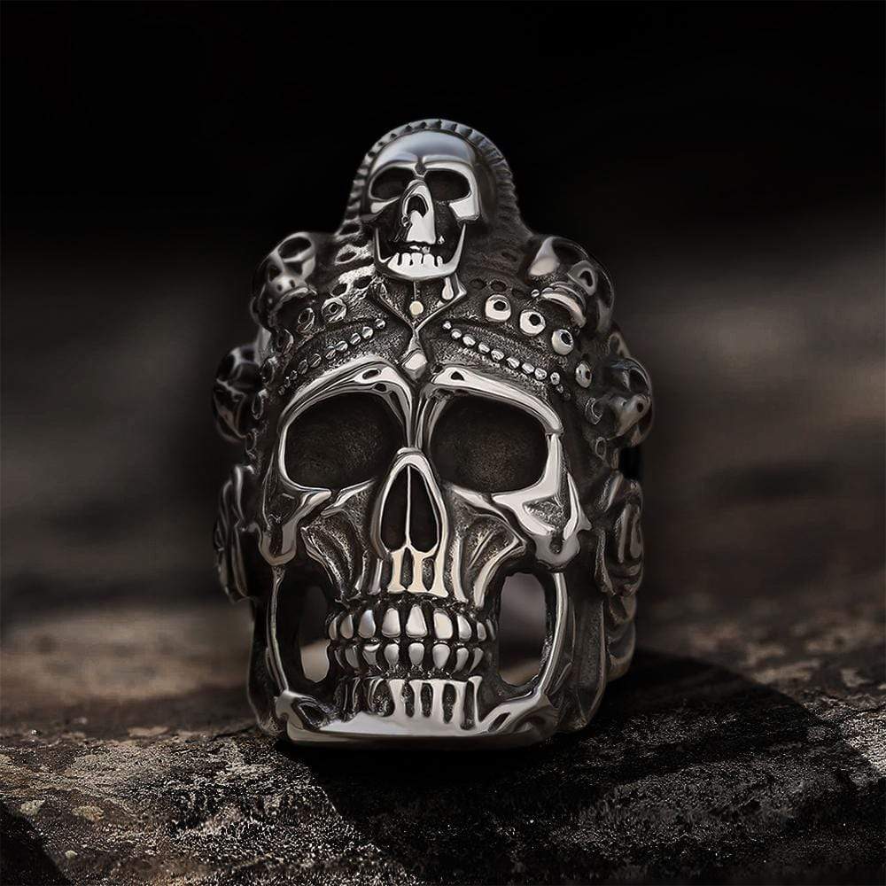 Skull Sovereign Crown Ring 69517: buy online in NYC. Best price at TRAXNYC.