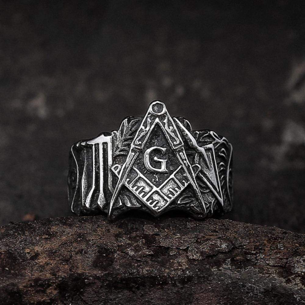 Knights Templar Stainless Steel Masonic Ring | Gthic.com