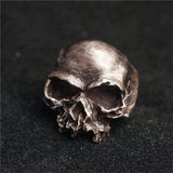 Dark Retro Sterling Silver Skull Ring