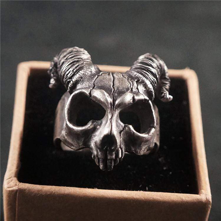 Pan's Labyrinth Sterling Silver Skull Ring