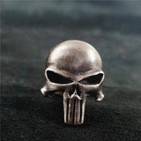 Punk ontworpen Skull Head Brass Sterling Silver Ring