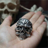 Der Expendables Messing-Skull-Steampunk-Ring