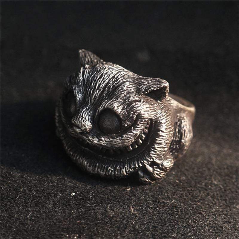 Cheshire Cat Sterling Silver Brass Ring | Gthic.com