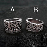 Simple Knot Sterling Silver Viking Ring | Gthic.com