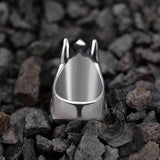 Anubis Sterling Silver Egyptian Mythology Ring 03 | Gthic.com
