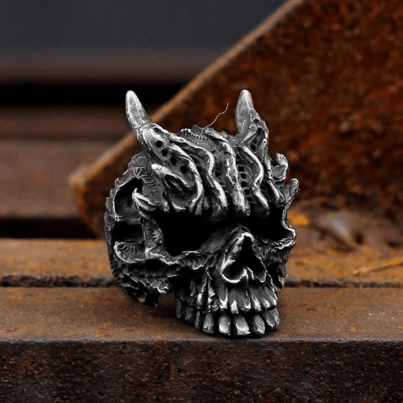 Asura Skull Ring 01 | Gthic.com