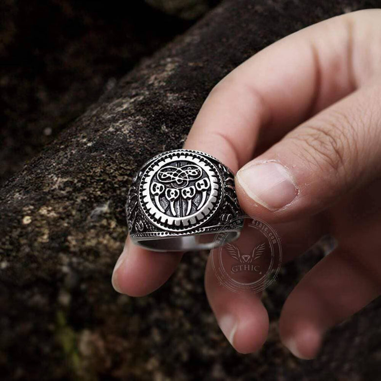 Bear Claw Stainless Steel Viking Ring | Gthic.com