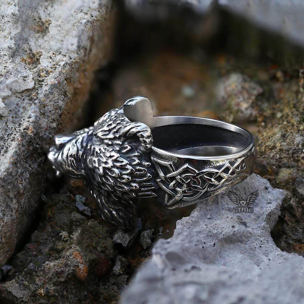 Bear Warrior Biker Viking Ring | Gthic.com