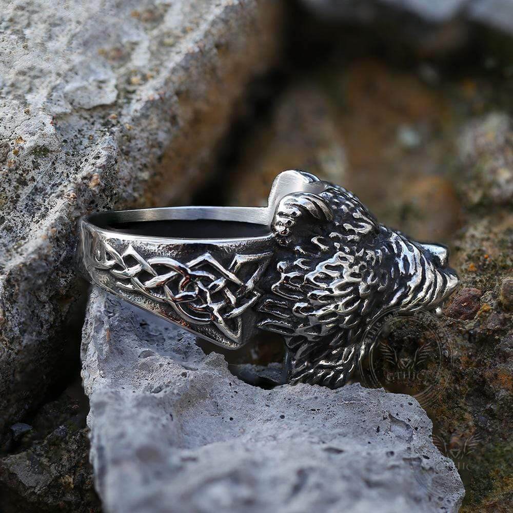 Bear Warrior Biker Viking Ring | Gthic.com