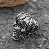 Berserker Stainless Steel Viking Skull Ring