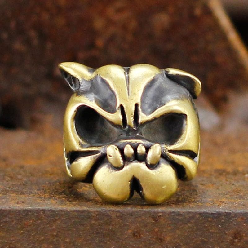 French Bulldog Brass Animal Ring | Gthic.com