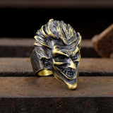 Joker Brass 925 Silver Ring 03 | Gthic.com
