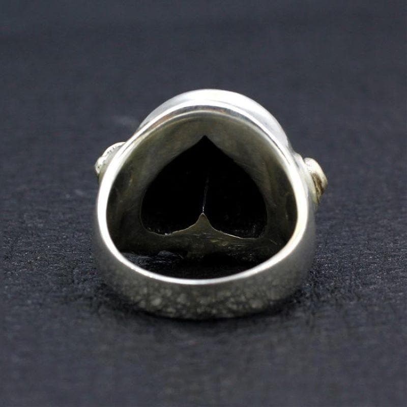 Butt Shaped Sterling Silver Ring