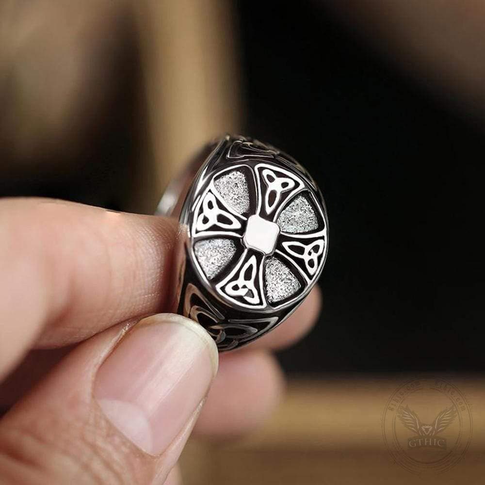 Celtics Knot Cross Stainless Steel Viking Ring | Gthic.com