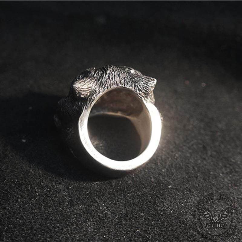 Cheshire Cat Sterling Silver Brass Ring | Gthic.com