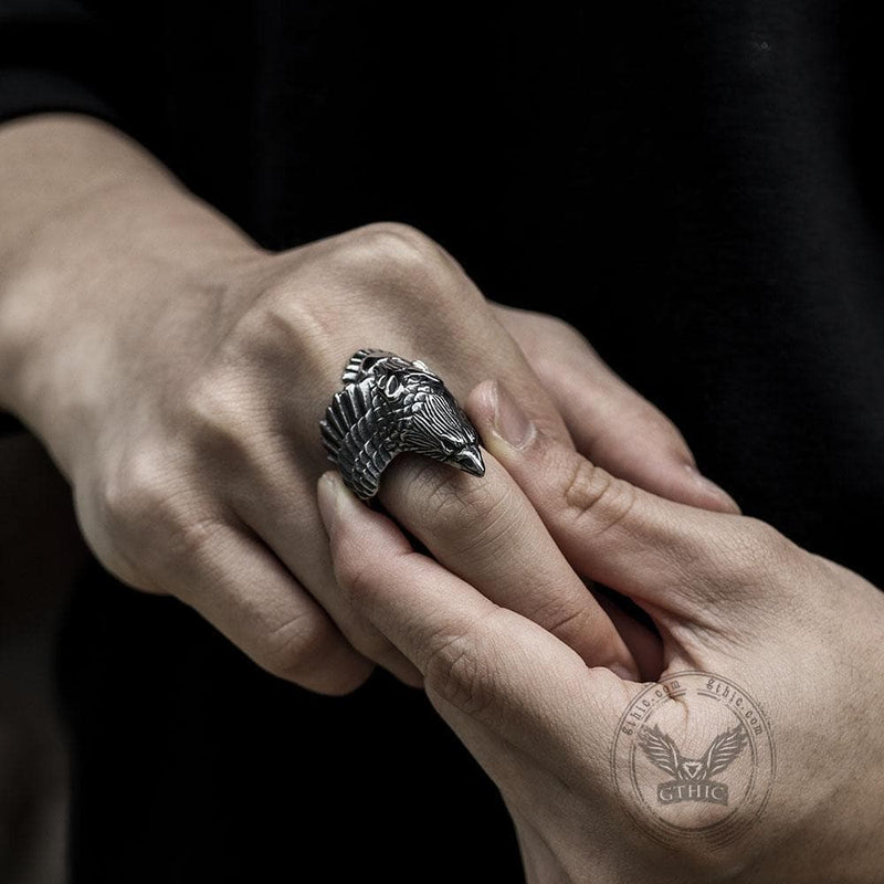 Crow 316L Stainless Steel Beast Ring - GTHIC