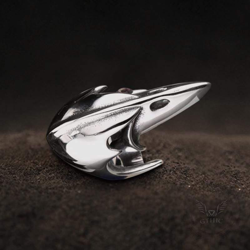 Crow Head Stainless Steel Beast Ring | Gthic.com