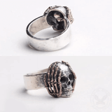 Dark 925 Silver Skull Ring 03 | Gthic.com