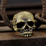 Dark Pioneer Brass Skull Ring 02 | Gthic.com