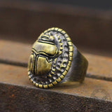 Dung Beetle Brass Egypt Ring | Gthic.com