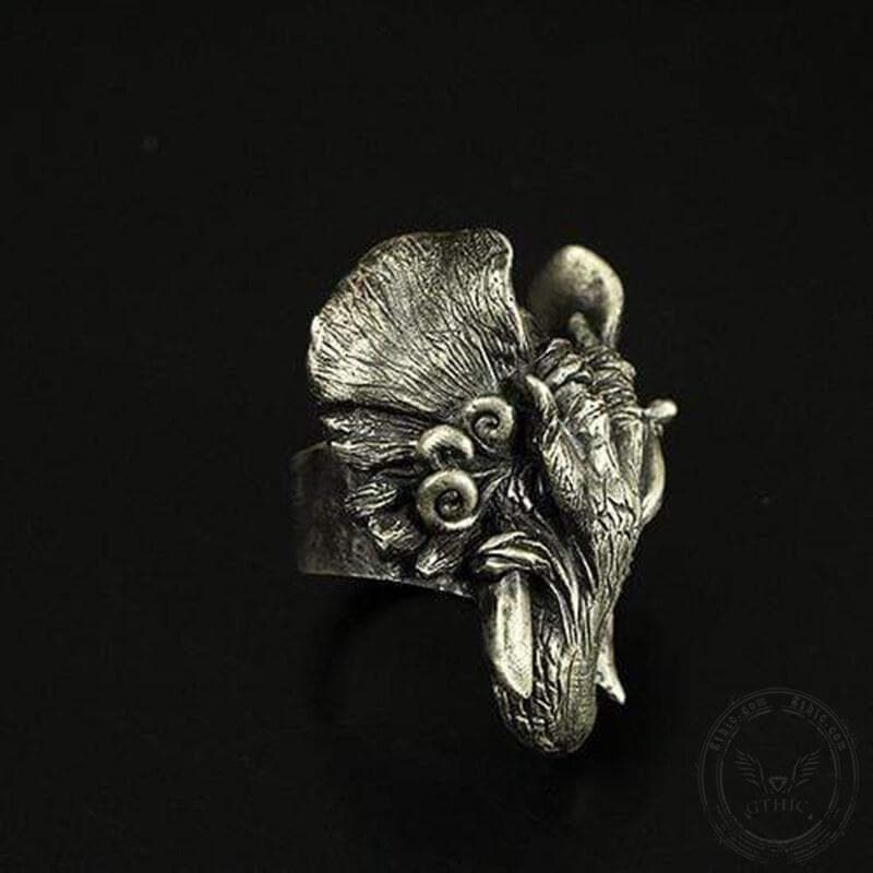 Elephant Sterling Silver Beast Ring