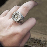 Eye of Providence Sterling Silver Masonic Ring