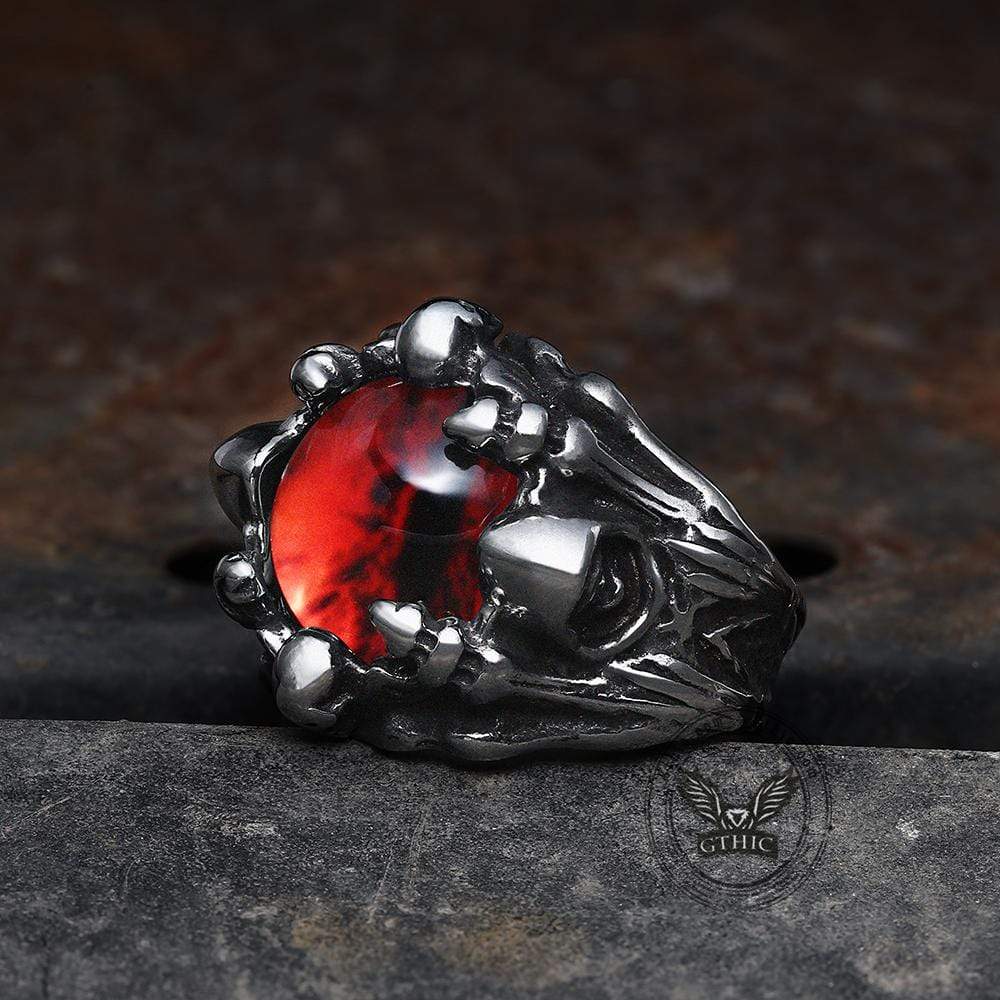 Eye Of Sauron Stainless Steel Ring | Gthic.com