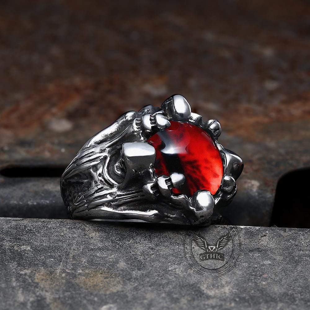 Eye Of Sauron Stainless Steel Ring | Gthic.com