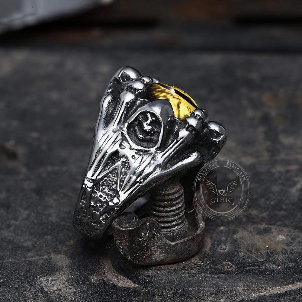 Eye Of Sauron Stainless Steel Ring | Gthic.com