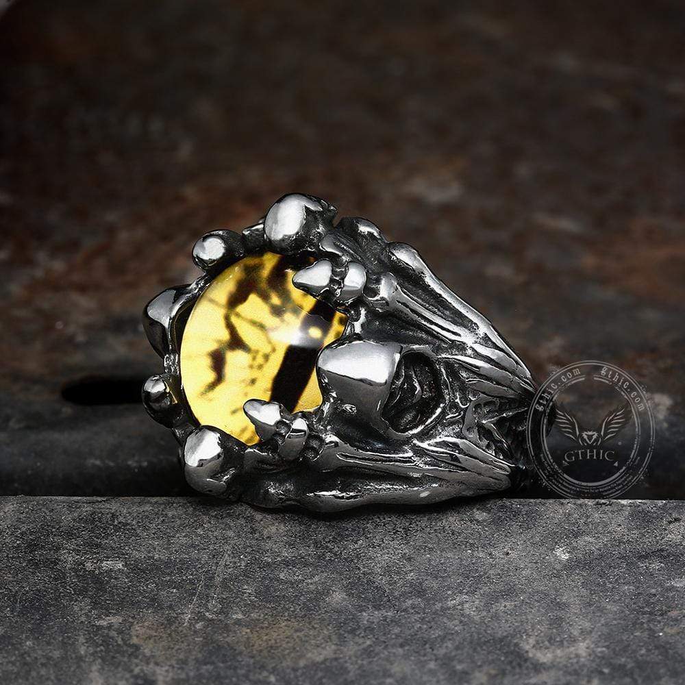 Eye Of Sauron Stainless Steel Ring | Gthic.com