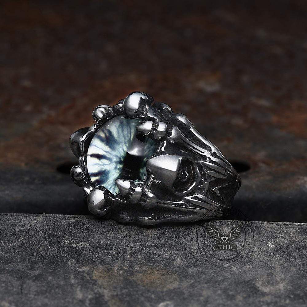 Eye Of Sauron Stainless Steel Ring | Gthic.com