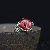Eye Of Sauron Sterling Silver Ring