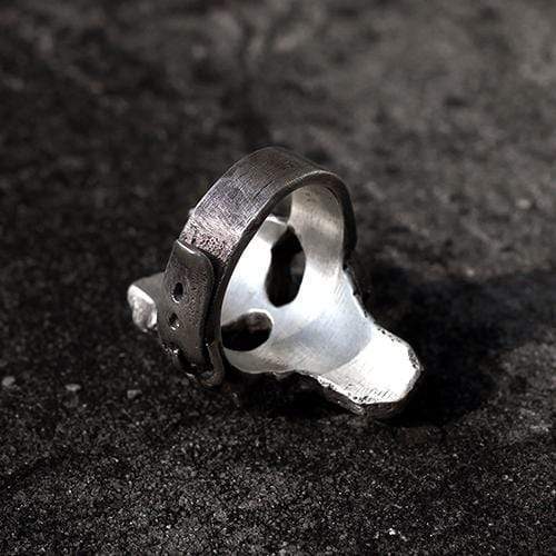 God Of War Skull Sterling Silver Darksiders Ring 02 | Gthic.com