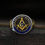 Eye Of Providence 316L Stainless Steel Masonic Ring 01 | Gthic.com
