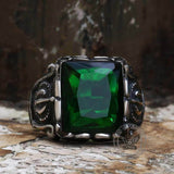 Gothic Crown Stainless Steel CZ Ring - GTHIC