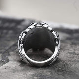 Gothic Vine Stainless Steel Skull Ring | Gthic.com