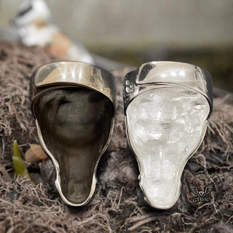 Horse Head Sterling Silver Animial Ring | Gthic.com
