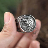 House Stark Direwolf Stainless Steel Ring | Gthic.com