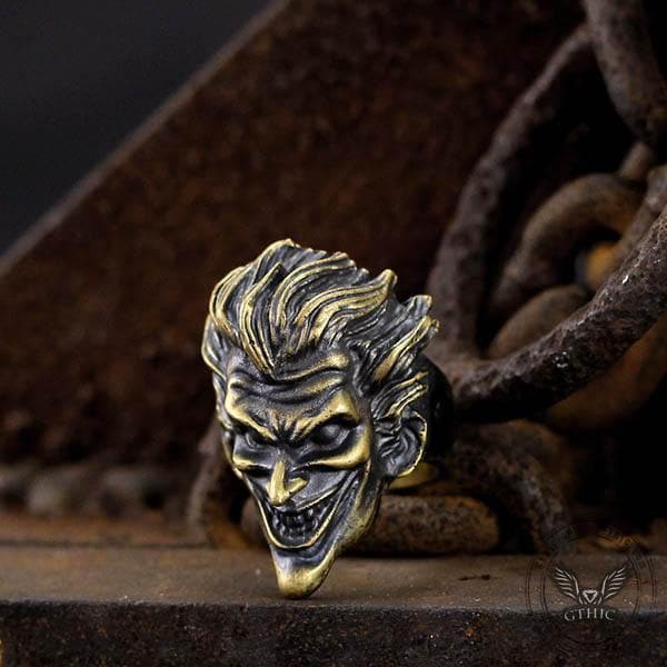Joker Brass 925 Silver Ring