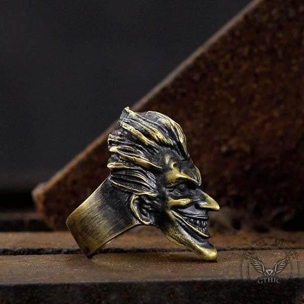Joker Brass 925 Silver Ring