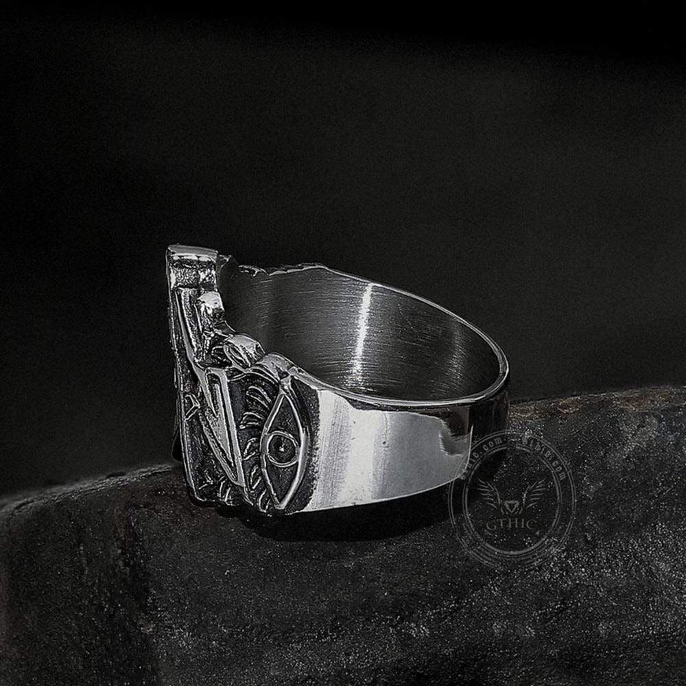 Knights Templar Stainless Steel Masonic Ring | Gthic.com