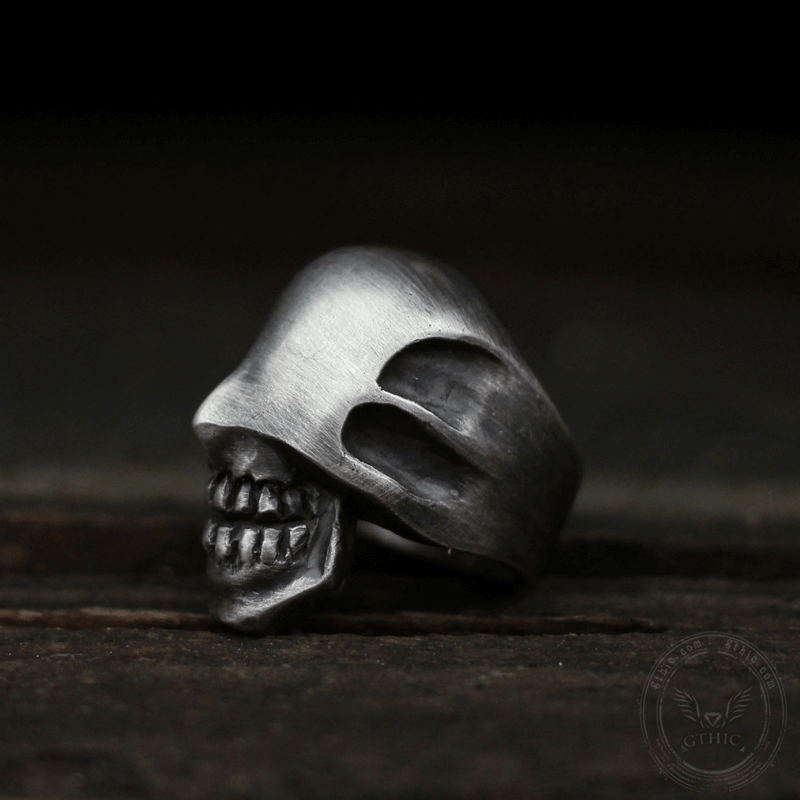 No Face Man Totenkopf-Ring aus Messing